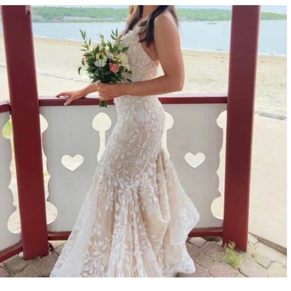 Beautiful Blush Brand gown for sale. Worn once. Great condition!